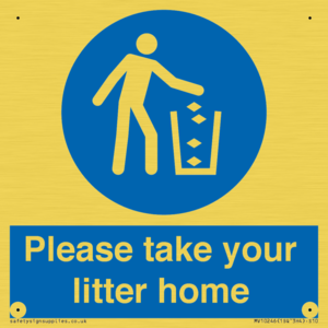 Please take your litter home